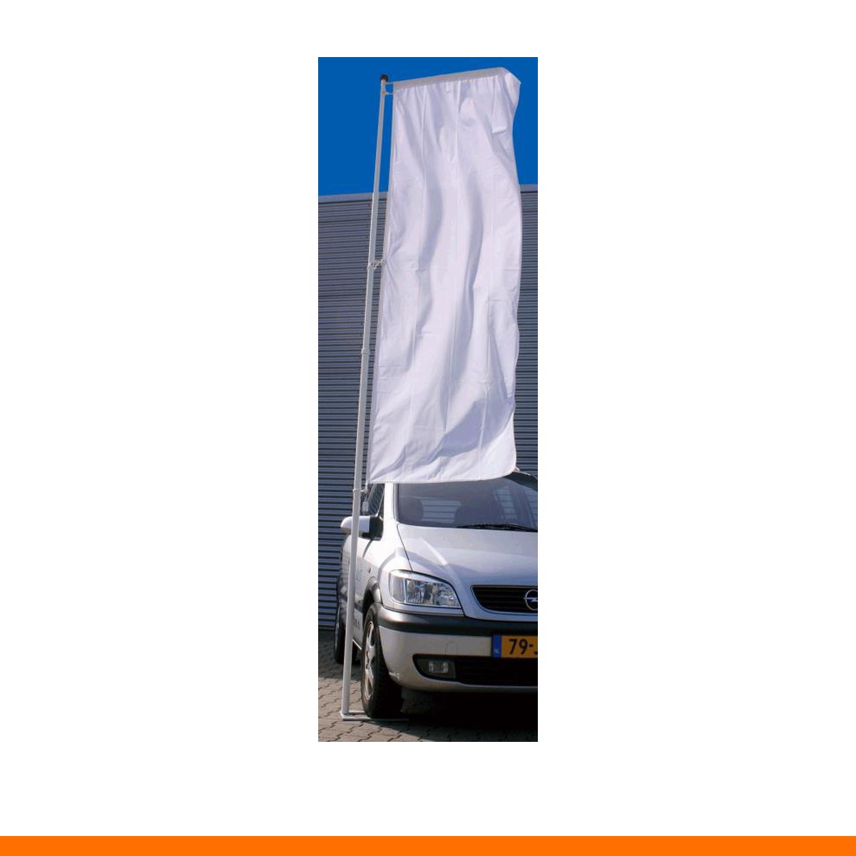 Telescopische vlaggenmast 3-delig (2,1 - 5,5 m)